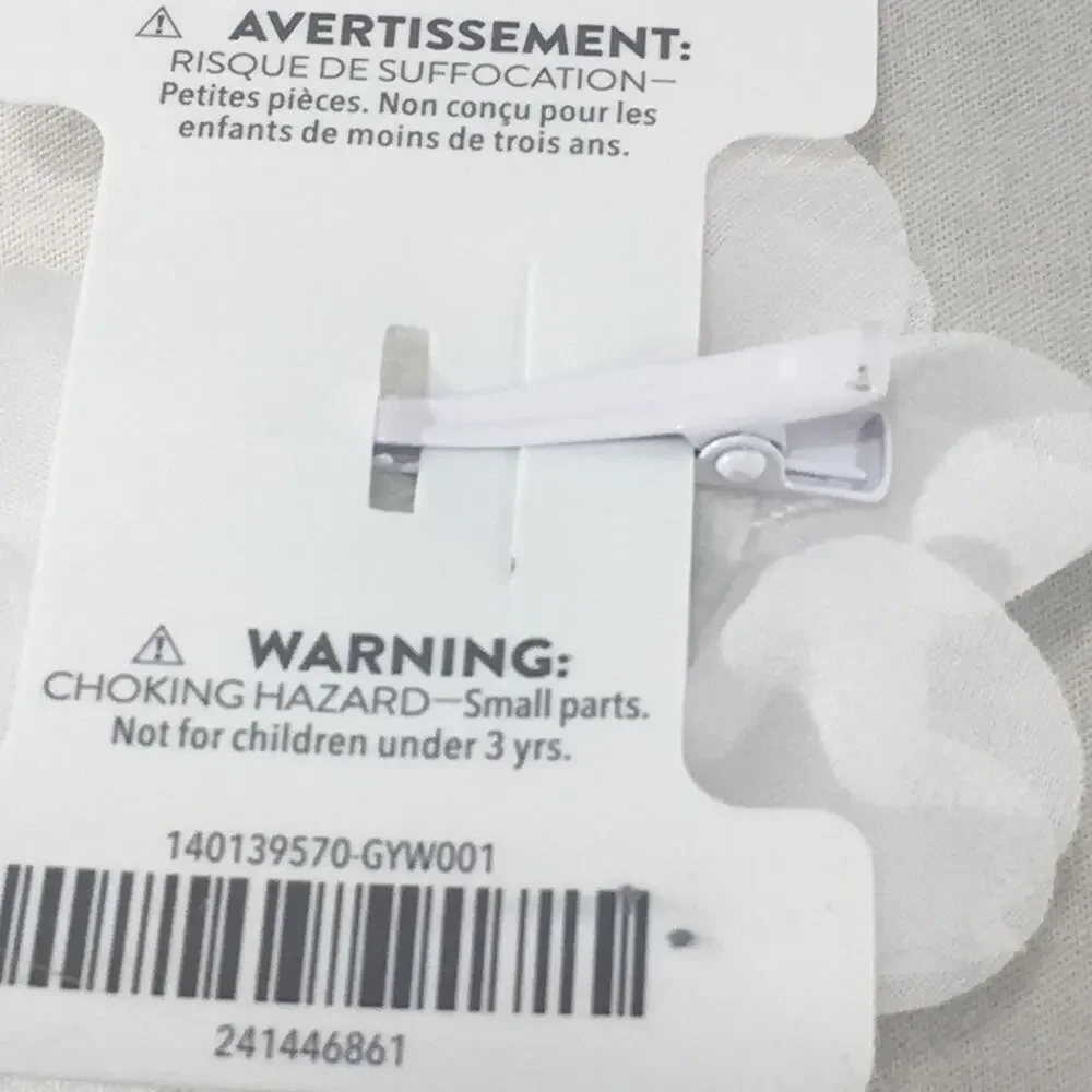 Gymboree Flower Hair Clip White